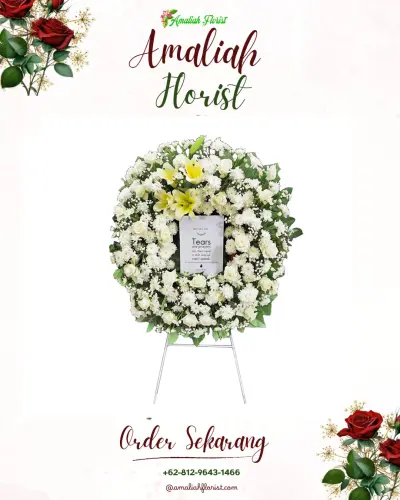 Krans Bunga Duka Cita di Bawuran